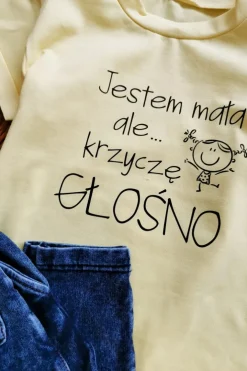 Koszulka dziecięca Jestem mała, ale krzyczę głośno
