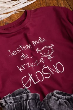 Koszulka dziecięca Jestem mała, ale krzyczę głośno
