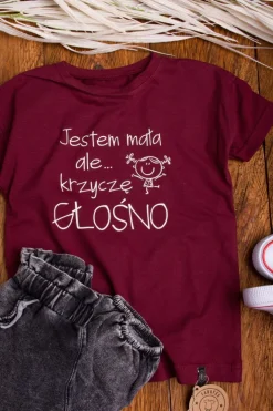 Koszulka dziecięca Jestem mała, ale krzyczę głośno