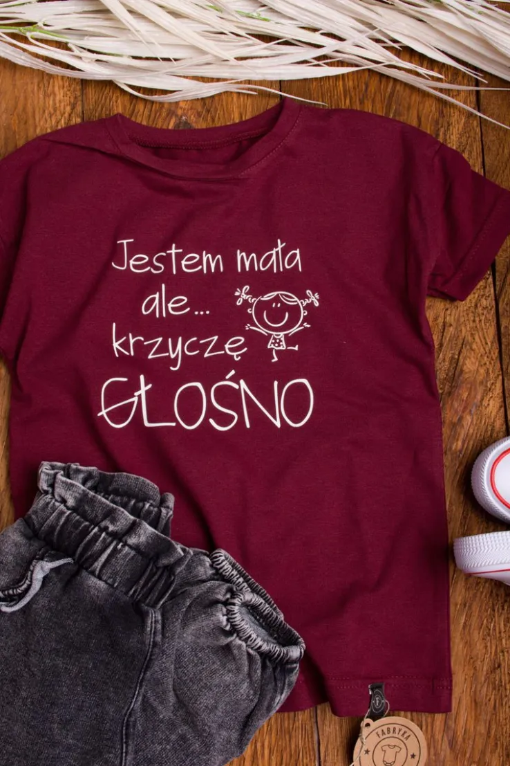 Koszulka dziecięca Jestem mała, ale krzyczę głośno