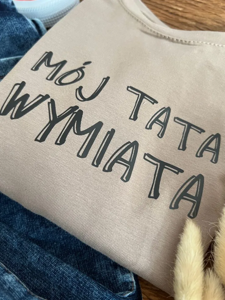Koszulka dziecięca mój tata wymiata