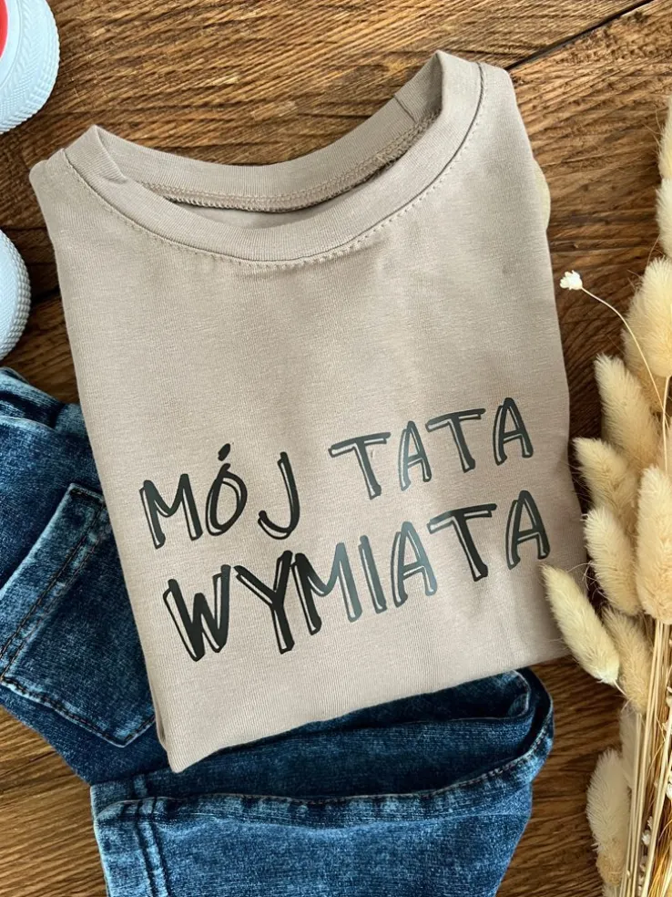 Koszulka dziecięca mój tata wymiata