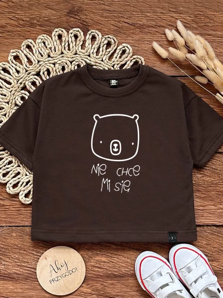 Koszulka dziecięca nie chce mi się