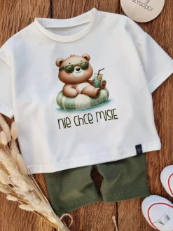 Koszulka dziecięca nie chce misie