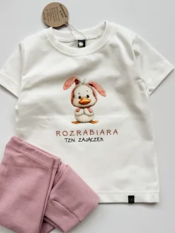 Koszulka dziecięca rozrabiara tzn. zajączek