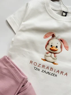 Koszulka dziecięca rozrabiara tzn. zajączek