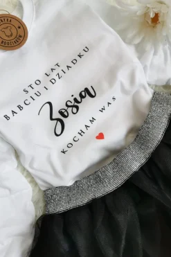Koszulka dziecięca sto lat babciu dziadku