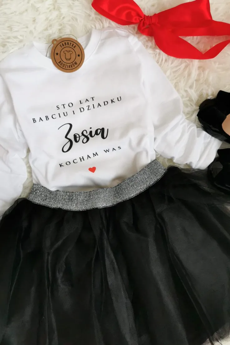 Koszulka dziecięca sto lat babciu dziadku