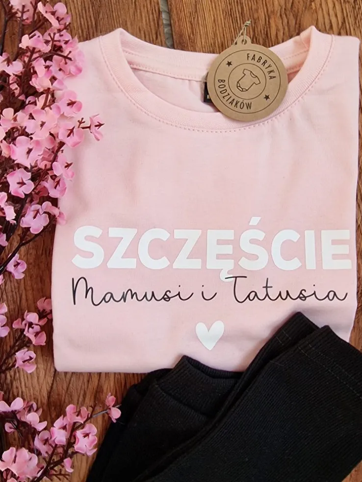 Koszulka dziecięca szczęście mamusi i tatusia