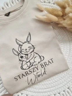 Koszulka dziecięca z króliczkami Starszy Brat