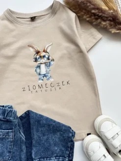 Koszulka dziecięca z króliczkiem ziomeczek tatusia