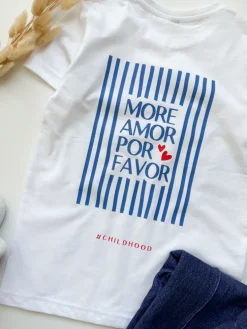 Koszulka dziecięca z nadrukiem more amor por favor