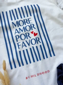 Koszulka dziecięca z nadrukiem more amor por favor