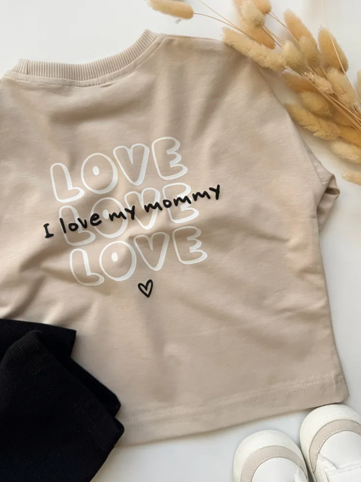 Koszulka dziecięca z nadrukiem love my mommy