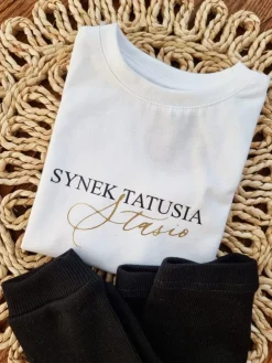 Koszulka dziecięca z nadrukiem synek tatusia