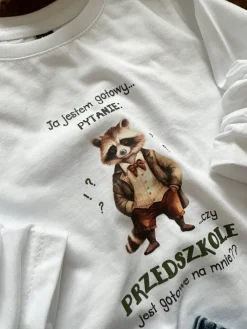 Koszulka dziecięca z nadrukiem szopa gotowy na przedszkole