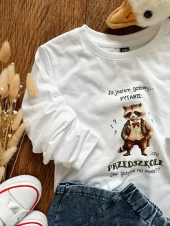 Koszulka dziecięca z nadrukiem szopa gotowy na przedszkole
