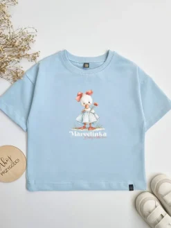 Koszulka dziecięca z nadrukiem kaczuszki Daddy’s little love