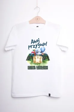 Koszulka męska Ahoj przygodo! z nazwiskiem