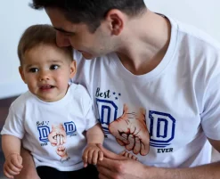Koszulka męska Best Dad ever z nadrukiem pięści