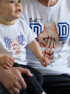 Koszulka męska Best Dad ever z nadrukiem pięści
