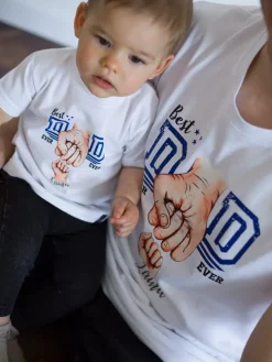 Koszulka męska Best Dad ever z nadrukiem pięści
