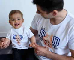 Koszulka męska Best Dad ever z nadrukiem pięści