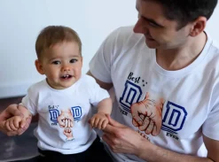 Koszulka męska Best Dad ever z nadrukiem pięści
