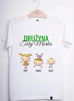 Koszulka męska Drużyna Taty (Twój projekt, kreator online)