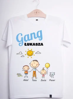 Koszulka męska Gang Taty (Twój projekt, kreator online)