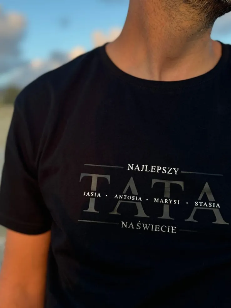 Koszulka męska najlepszy tata na świecie