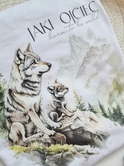 Koszulka męska wilki jaki ojciec