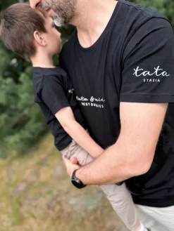 Koszulka męska z nadrukiem best buddies tata mini
