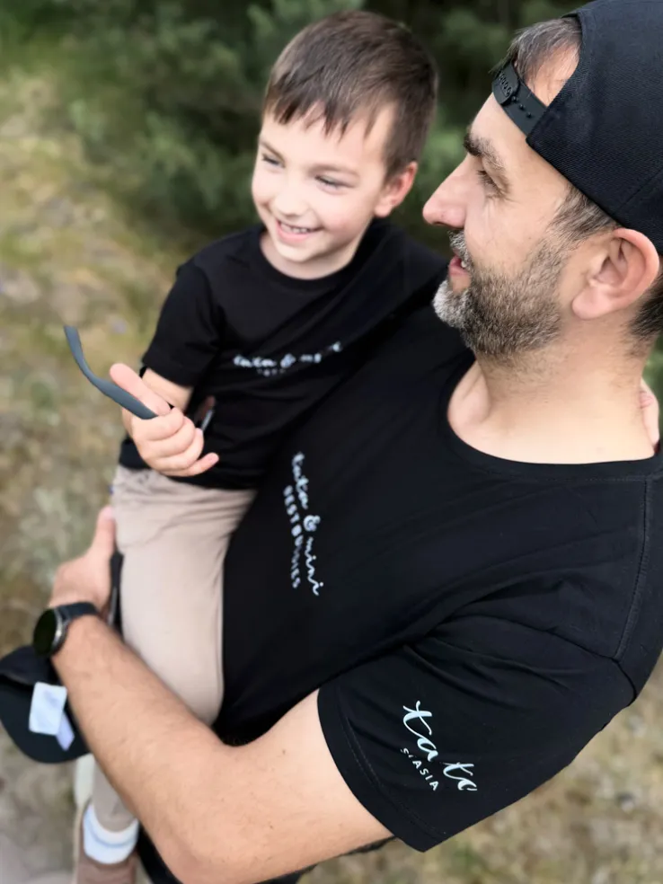 Koszulka męska z nadrukiem best buddies tata mini