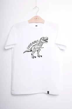 Koszulka męska z nadrukiem dla taty z dinozaurem