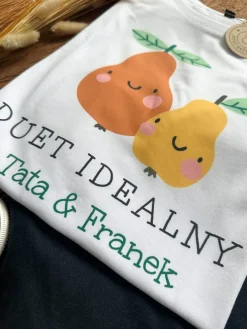 Koszulka męska z nadrukiem duet idealny