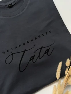 Koszulka męska z nadrukiem najukochańszy tata