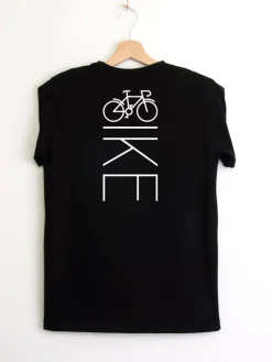 Koszulka męska z nadrukiem na plecach BIKE