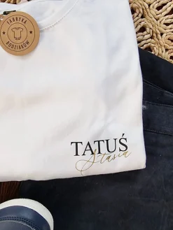 Koszulka męska z nadrukiem tatuś