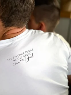 Koszulka męska z nadrukiem the best dad est.