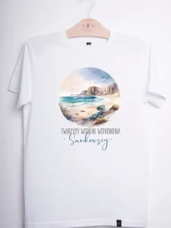Koszulka męska z nadrukiem tworzymy wspólne wspomnienia