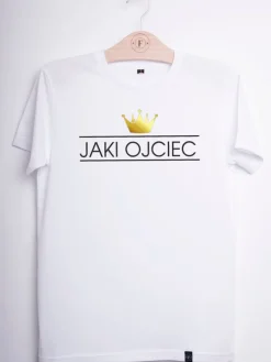Koszulka męska z napisem jaki ojciec
