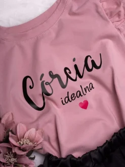Koszulka z falbankami Córcia idealna