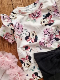 Koszulka z falbankami krótki rękaw myszka Minnie
