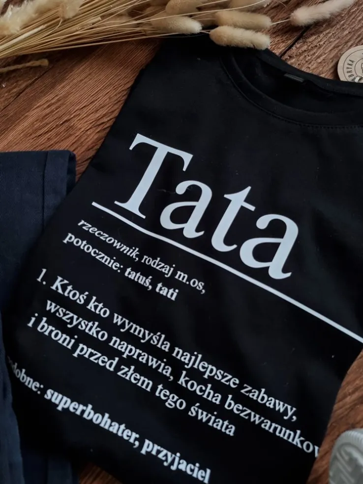 Koszulka z nadrukiem dla taty-definicja