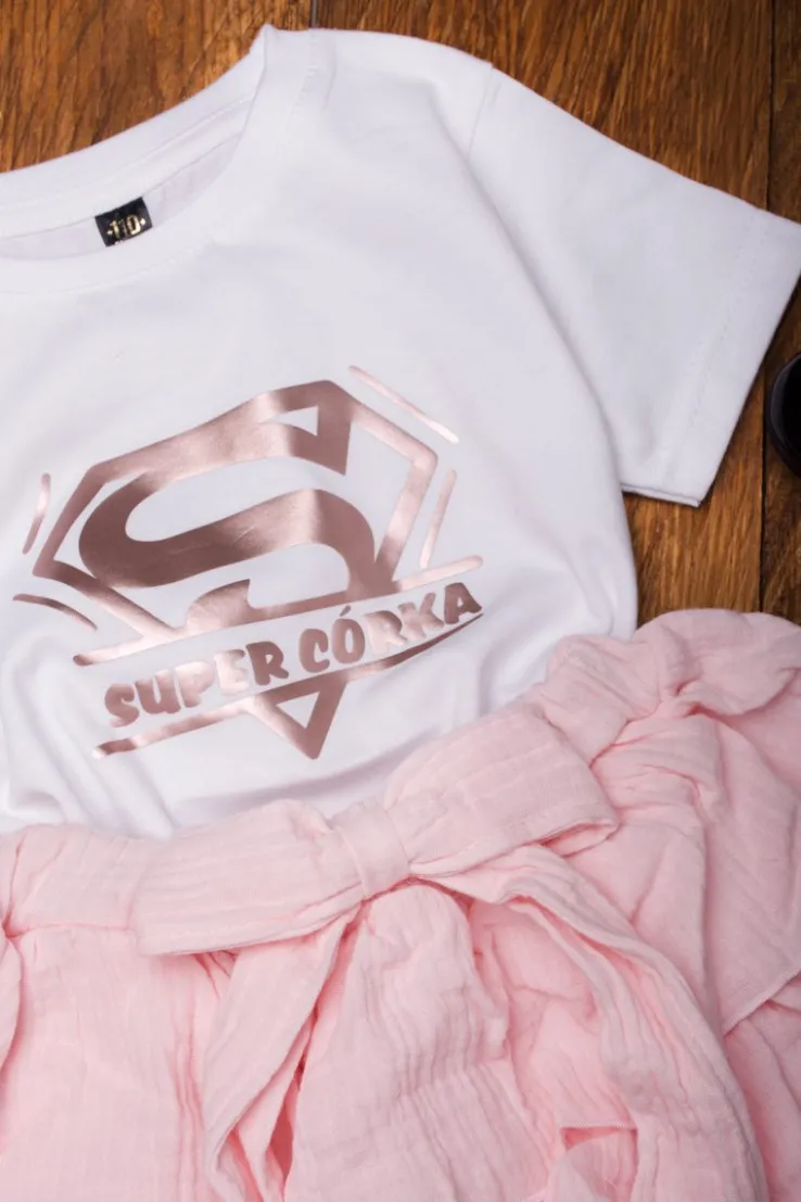 Koszulka z nadrukiem super córka
