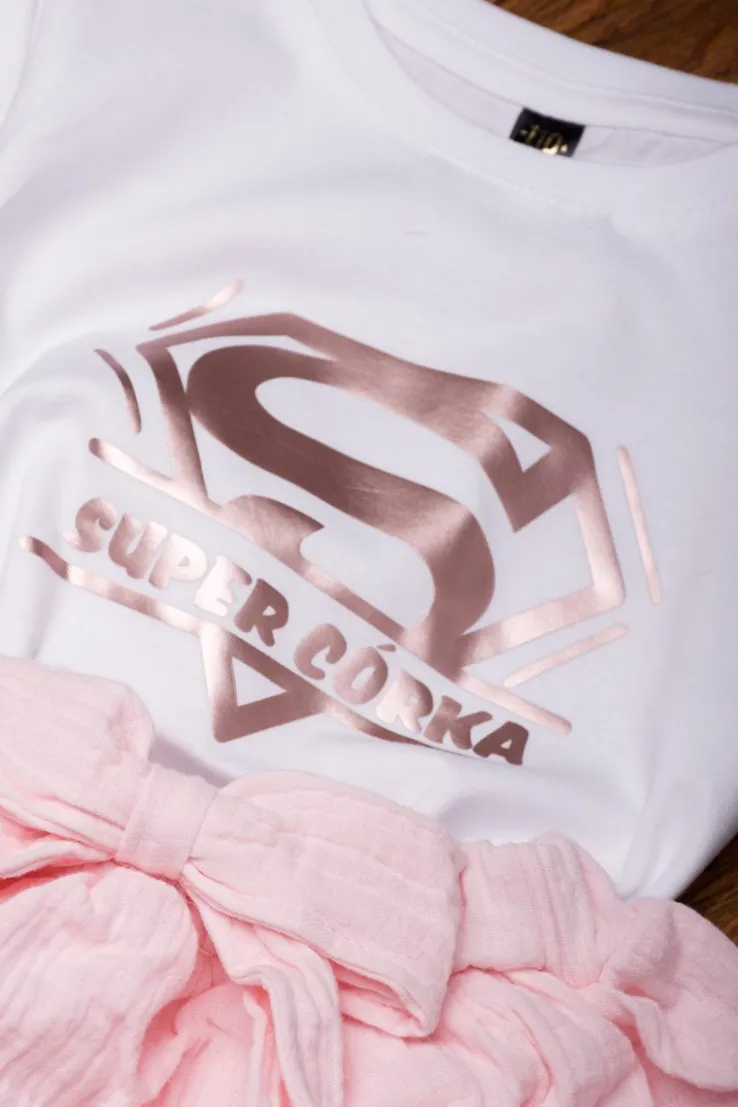 Koszulka z nadrukiem super córka