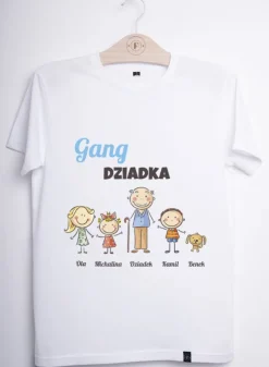 Koszulka z wnukami dla dziadka (Twój projekt, kreator online)