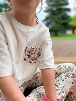 Legginsy dziecięce hortensje