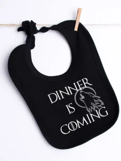 Śliniak dla niemowląt dinner is coming